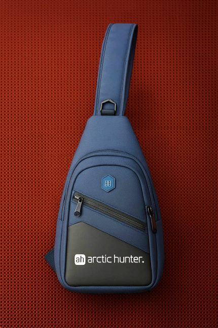 Men's leather casual single shoulder bag crossbody bag fashion brand men's small backpack hanging crossbody bag