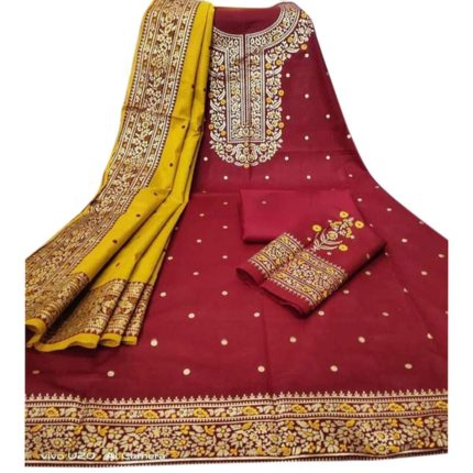 Unstitched Cotton Afsan Print Three Piece For Women - Dress For Girls - 3 Pice Dress - Three Piece